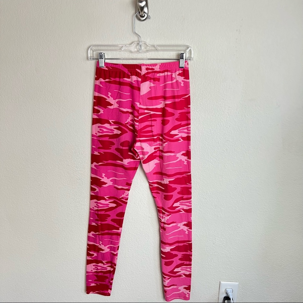 Fashion Nova Pink Basic Camouflage Leggings - Picture 4 of 7